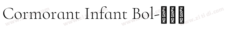 Cormorant Infant Bol字体转换